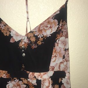 Floor length floral dress